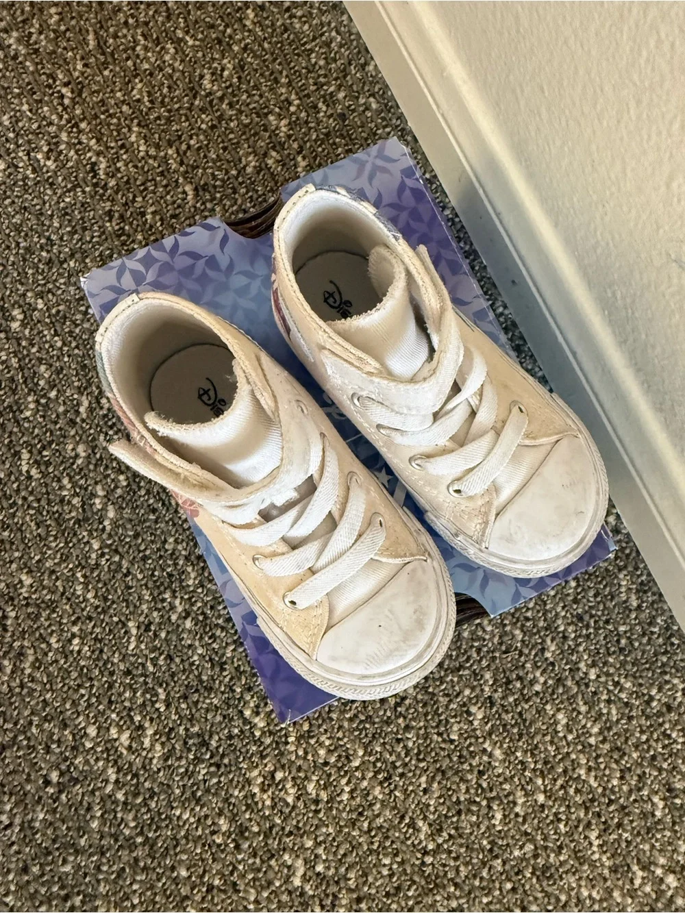 Converse x Disney Elsa Kids White High-Top Sneakers